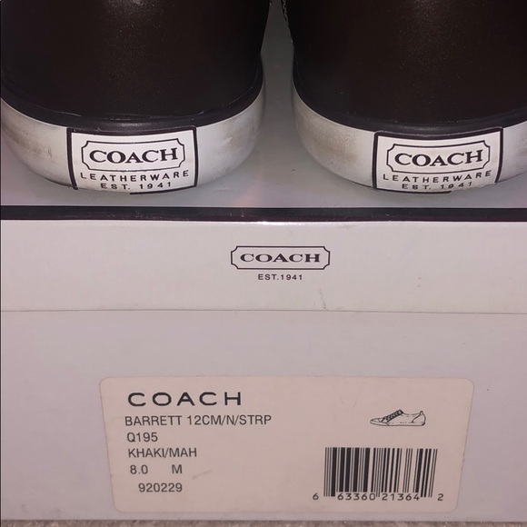 Authentic Coach Sneakers Size 8 - Picture 6 of 6